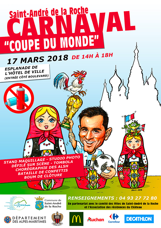 Affiche du Carnaval "Coupe du monde"