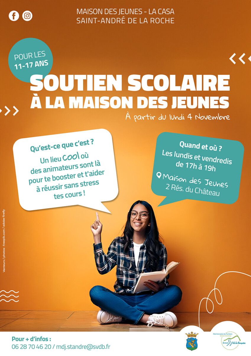 soutien scolaire pour les ados à la maison des jeunes, la casa