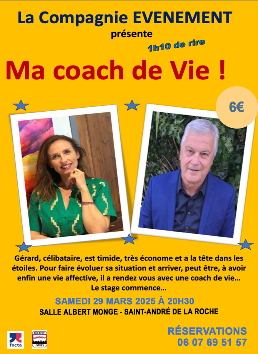 mon coach de vie - theatre mars 2025