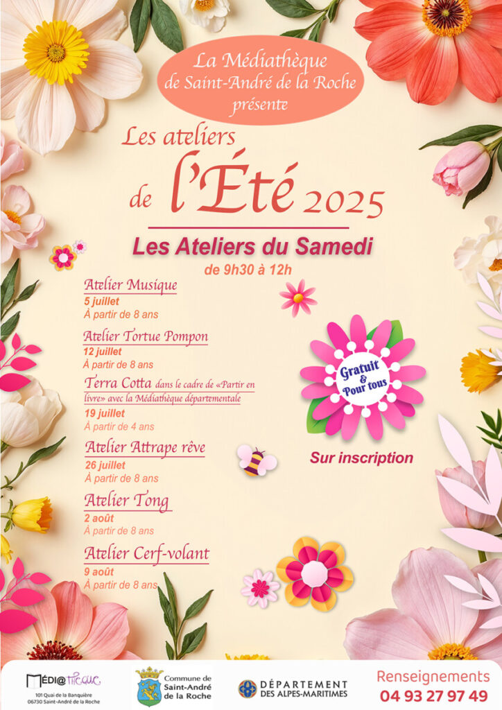 ateliers de la mediathèque