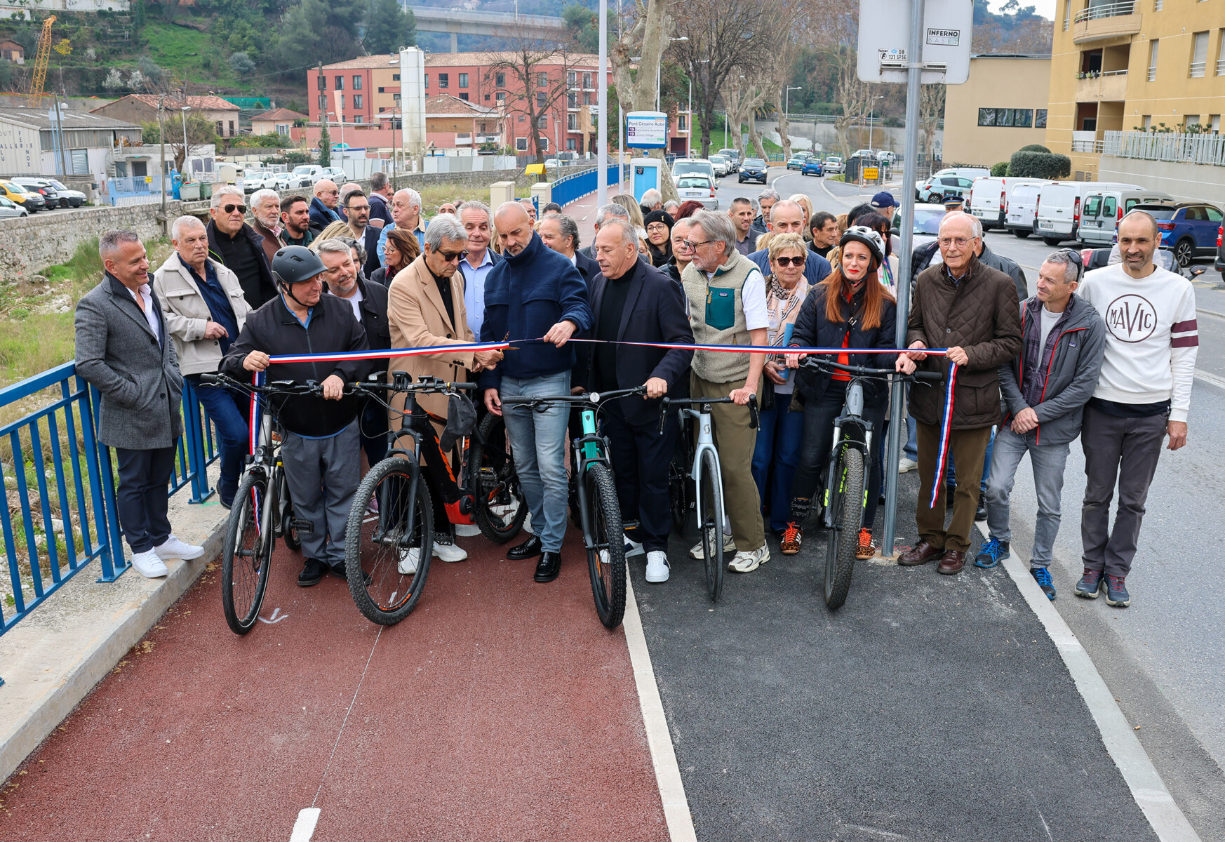 inauguration de la piste cyclable